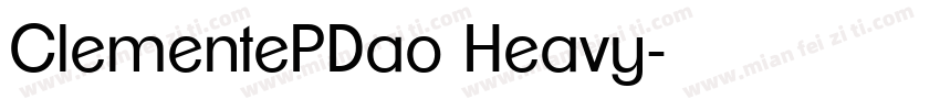 ClementePDao Heavy字体转换